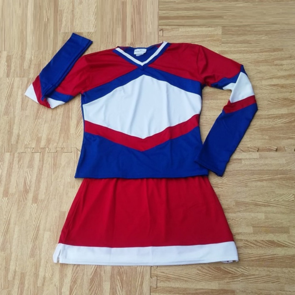 NEW XL/XXL STRETCH CHEERLEADER UNIFORM TOP SKIRT